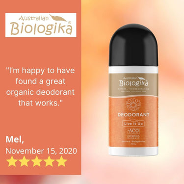Australian Biologika Live It Up Deodorant 70ml