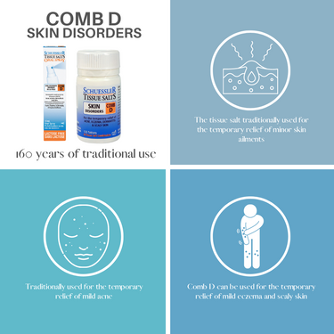 Schuessler Tissue Salts Tablets - COMB D | SKIN DISORDERS