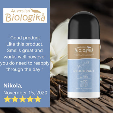 Australian Biologika Vanilla Kiss Organic Deodorant 70ml