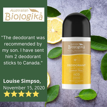 Australian Biologika Lemon Kiss Deodorant 70ml