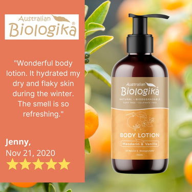 Australian Biologika Mandarin and Vanilla Body Lotion 250ml