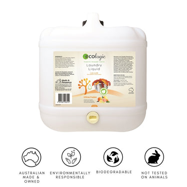 ECOLogic Citrus Fusion Laundry Liquid BULK 15L