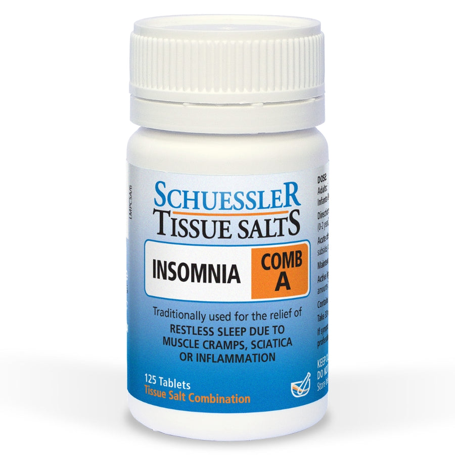 Schuessler Tissue Salts 125 Tablets - COMB A | INSOMNIA