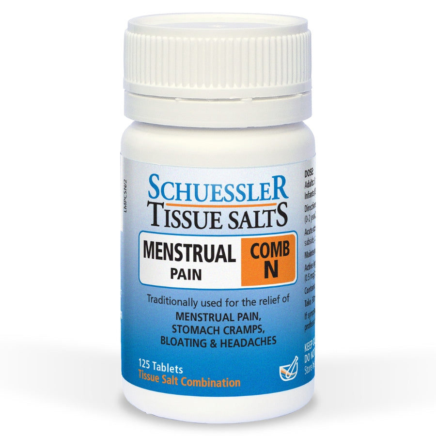 Schuessler Tissue Salts 125 Tablets - COMB N | MENSTRAL PAIN
