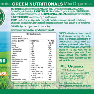Green Nutritionals GreenSuperfoods