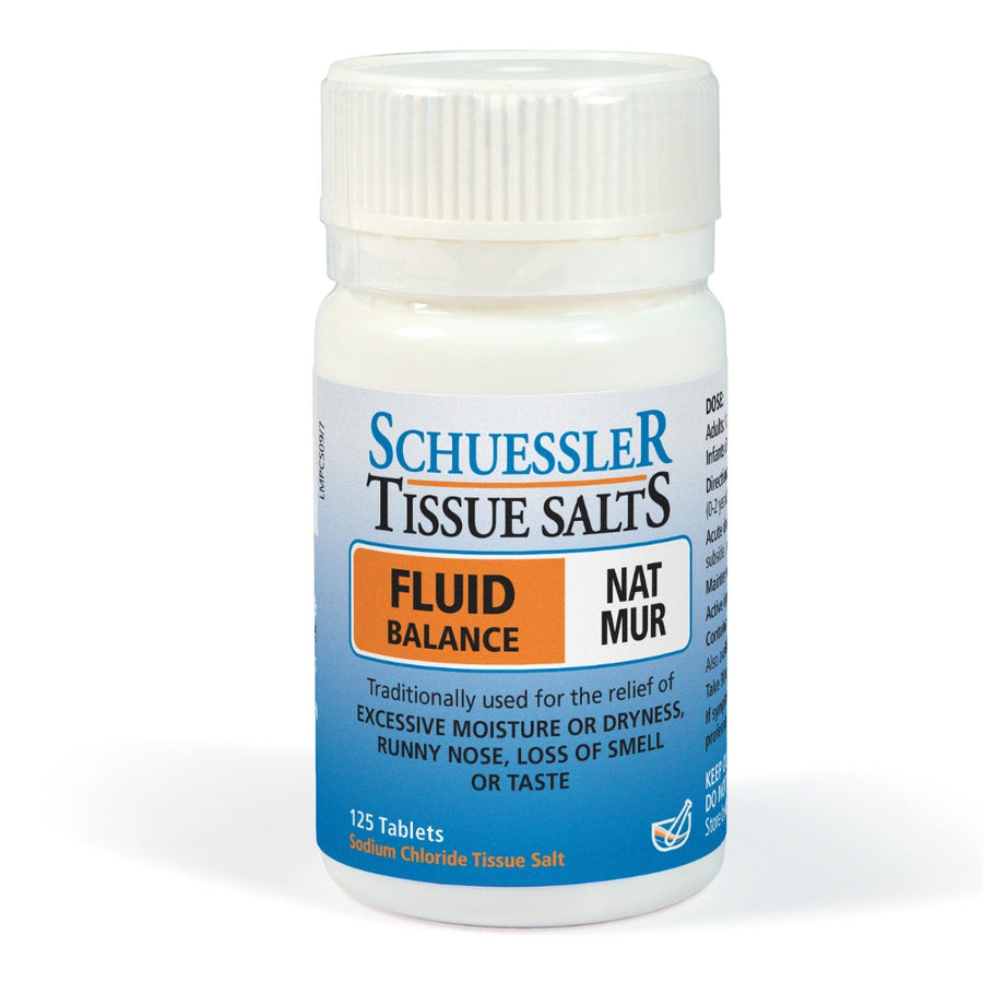 Schuessler Tissue Salts 125 Tablets -  NAT MUR | FLUID BALANCE