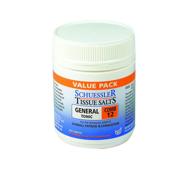 Schuessler Tissue Salts Tablets - COMB 12 | GENERAL TONIC