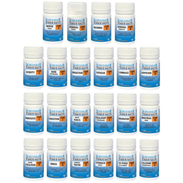 Schuessler Tissue Salts 125 Tablets - 22 Combination Bundle