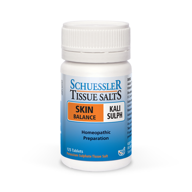 Schuessler Tissue Salts 125 Tablets - KALI SULPH | SKIN BALANCE | Homeopathic Preparation