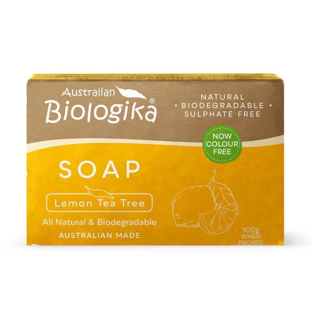 1 - Biologika Lemon Scented Tea Tree Soap Bar 100g