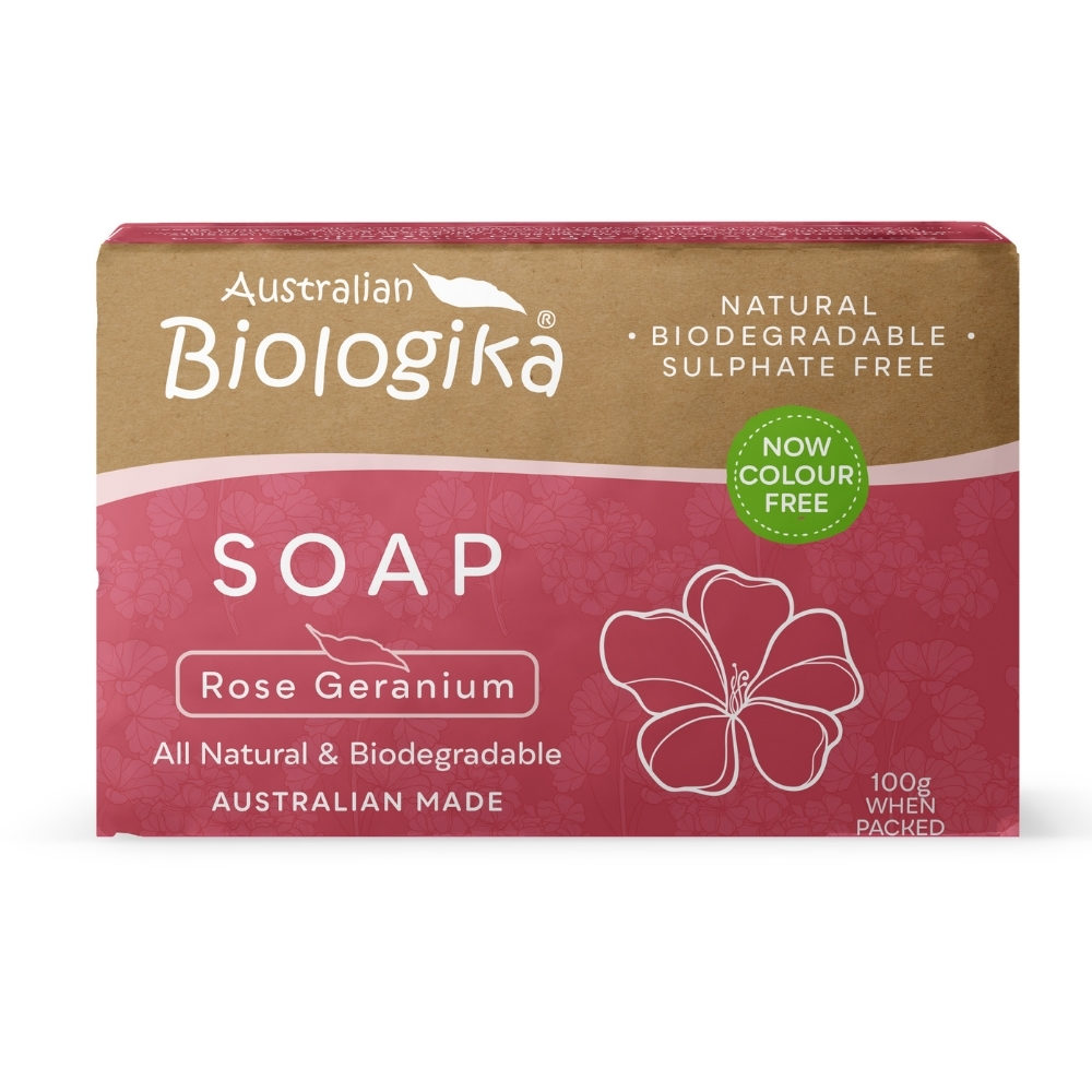 1 - Biologika Rose Geranium Soap Bar 100g