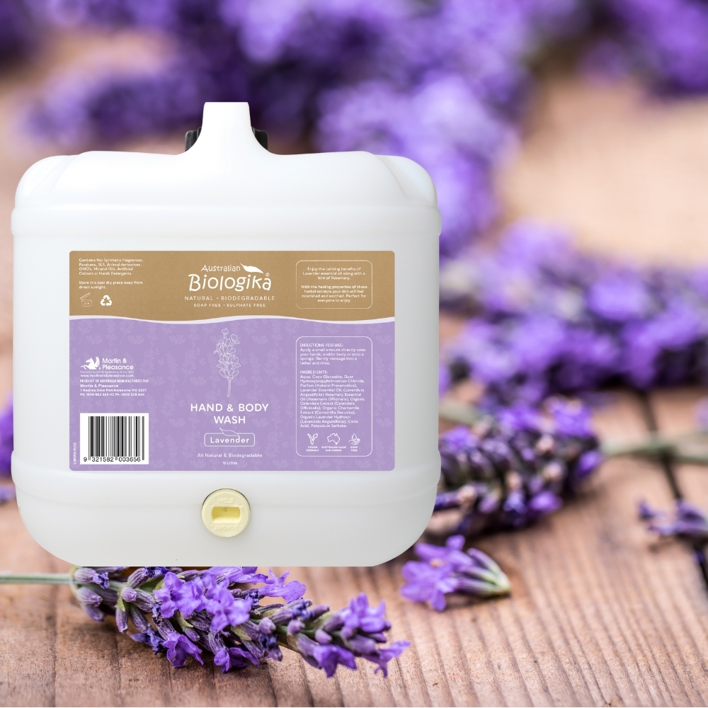 Biologika Lavender & Ylang Ylang Hand & Body Wash BULK 15L Australian Made