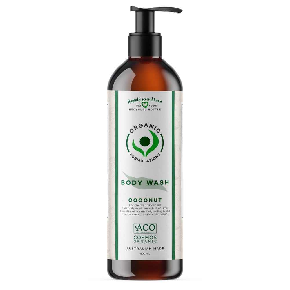 Organic Formulations - Coconut Body Wash Front