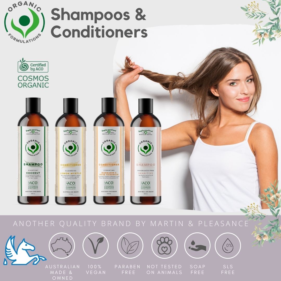 Organic Formulations Lemon Myrtle Conditioner 500ml | Oily Hair | Martin & Pleasance Organic Formulations Lemon Myrtle Conditioner 500ml | Oily Hair | Martin & Pleasance