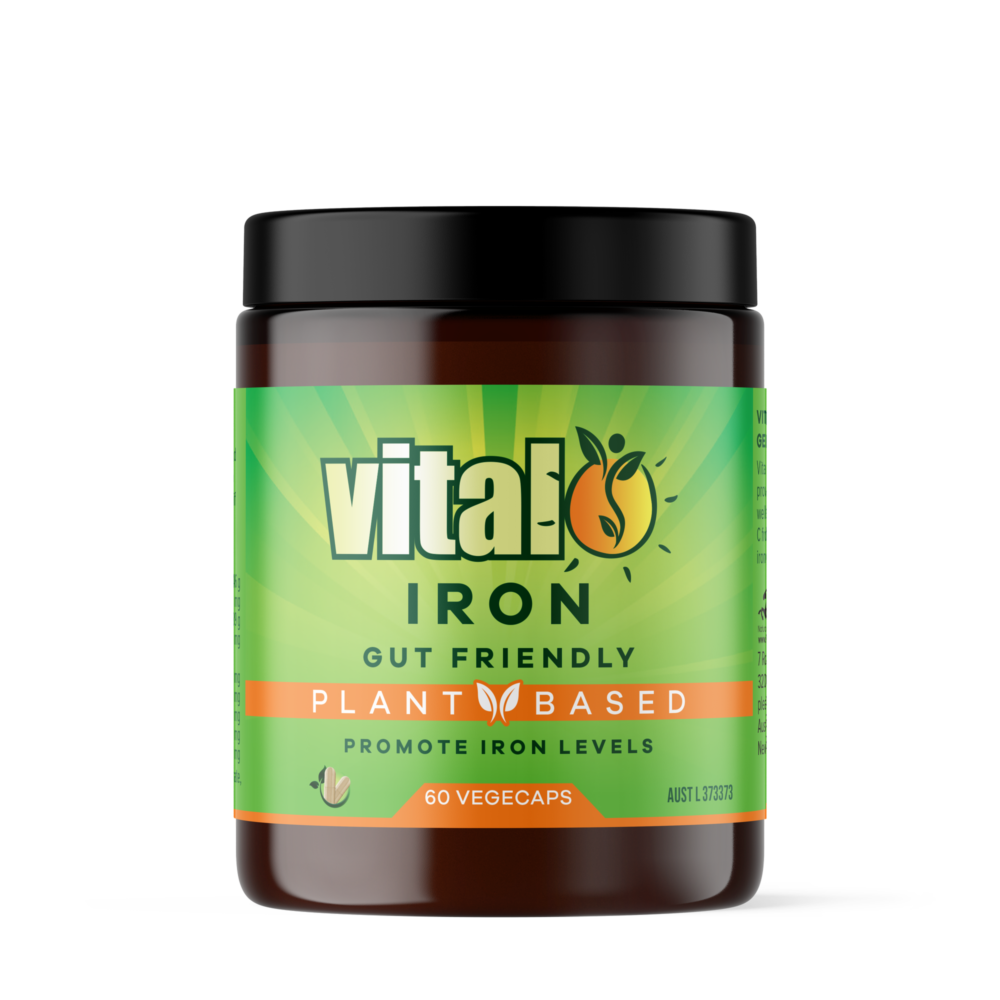 Vital Iron Gut Friendly Plant Based 60 Vegecaps