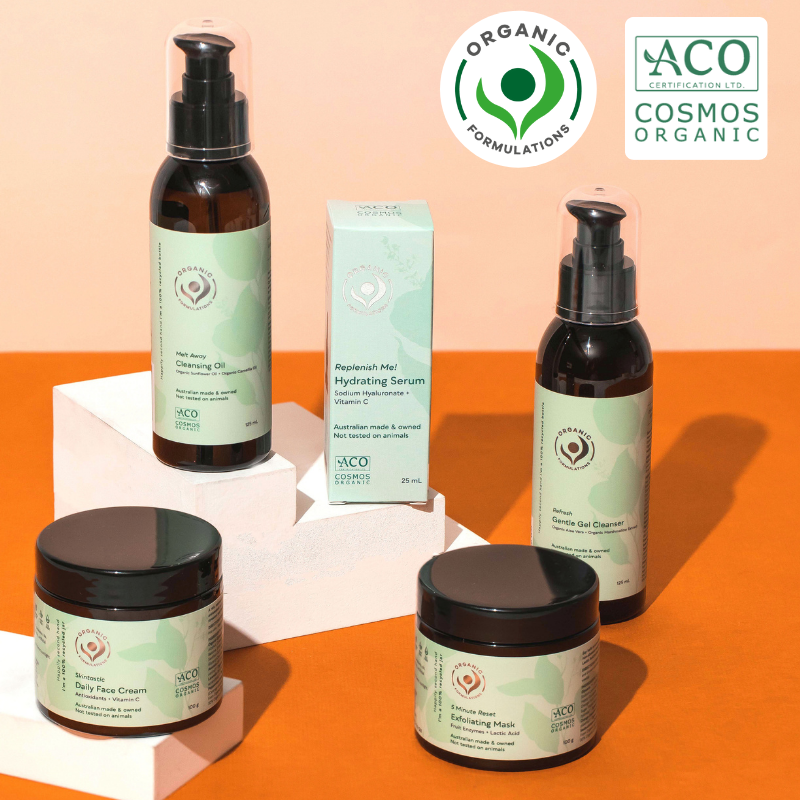Organic Formulation Skincare range