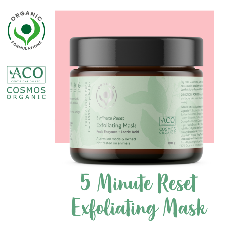 Organic Formulations 5 Minute Reset Exfoliating Mask