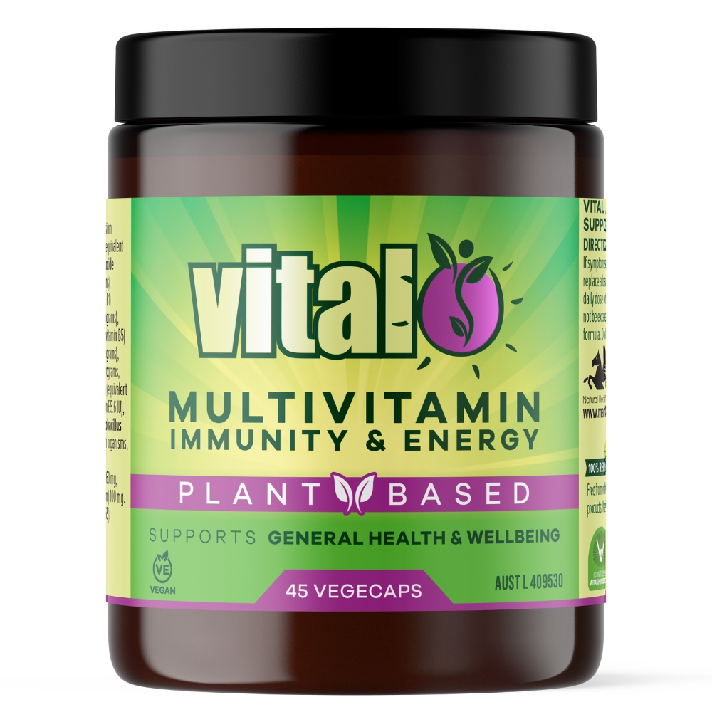 Vital Multivitamin Immunity Energy 45 Vegecaps Front View